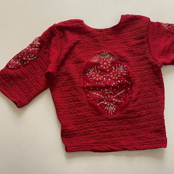 TELESTAR WITH ORGANZA Stretchable Blouse - Picture 7 of 9